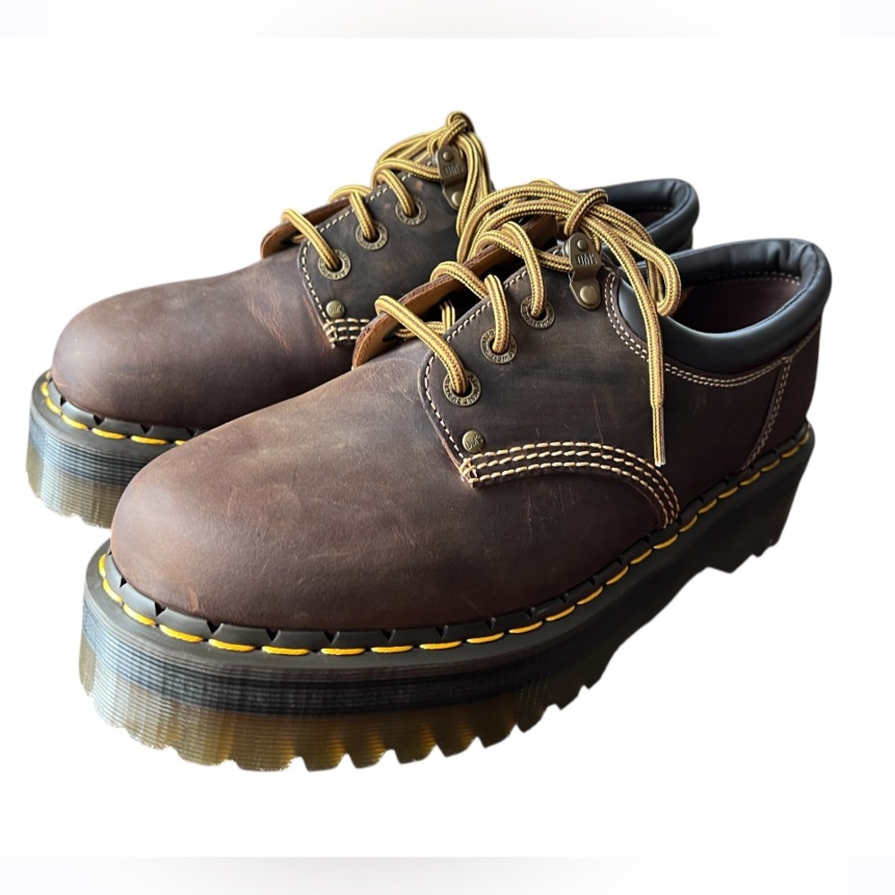 Dr. Martens NEW 8053 ARC CRAZY HORSE LEATHER PLATFORM CASUAL SHOES Size 11 - Picture 2 of 14